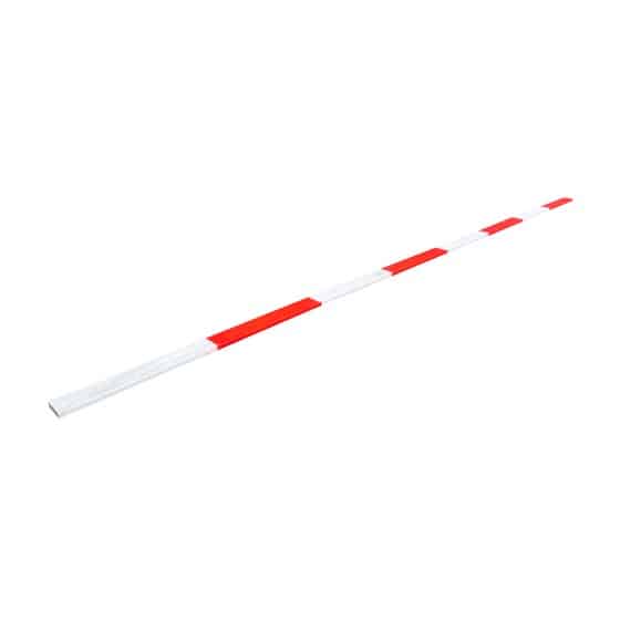 a red and white striped pole